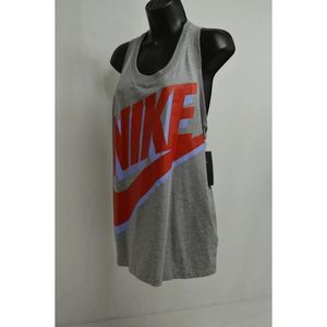NEW Women's Size Medium NIKE Racerback Polyester Tank Top Gray CK0446-063